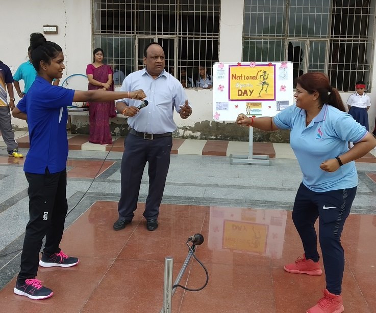 Special Assembly On Sports Day Birthday of Major Dhyan Chand