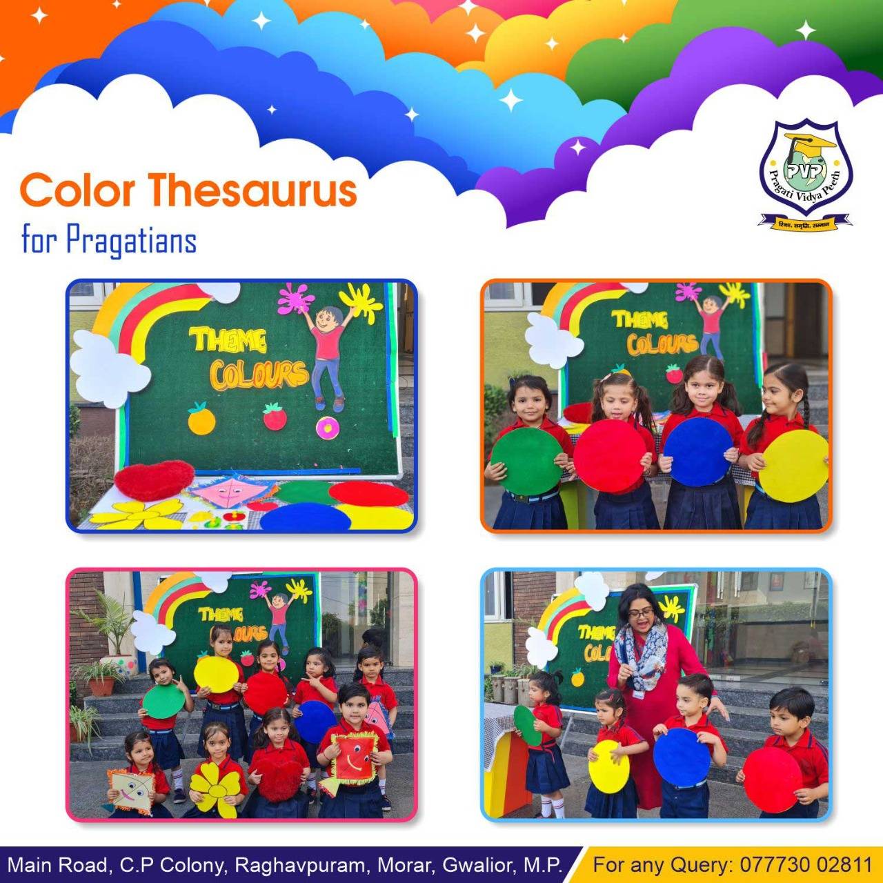 Color Thesaurus activity for little pragatians