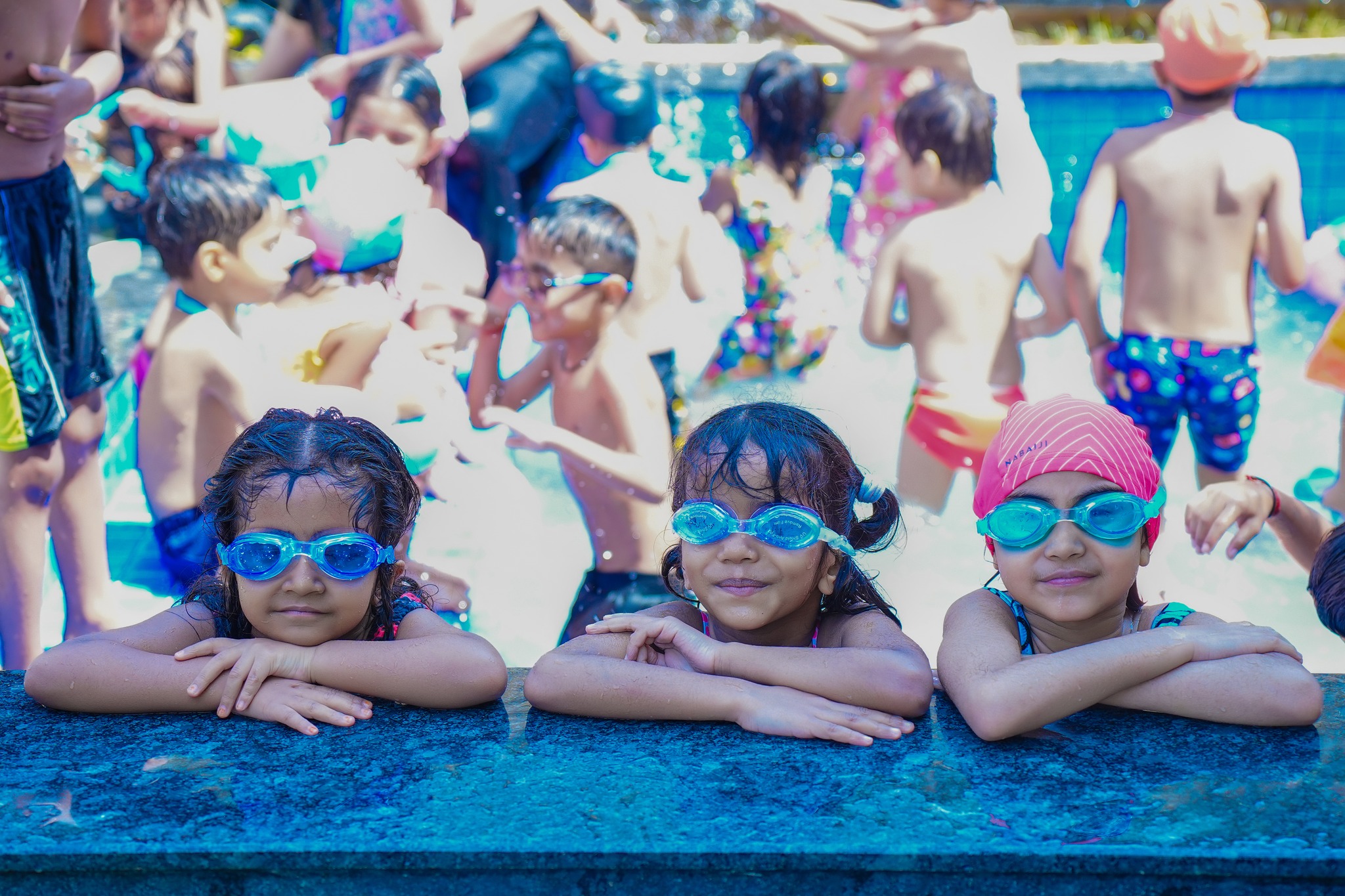 Our little water babies had a splashing good time at the Pool Party held in the swimming area of Pragati Vidya Peeth