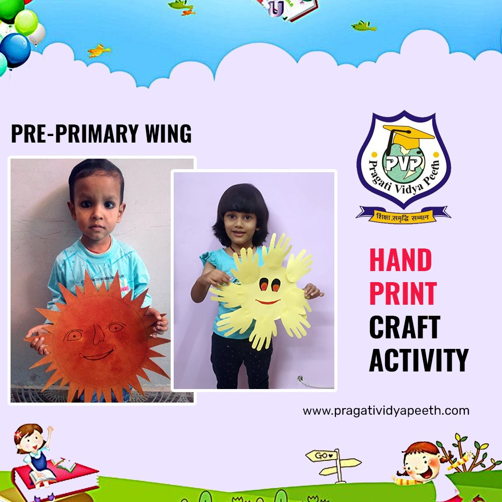 Online Hand Print Craft Activity